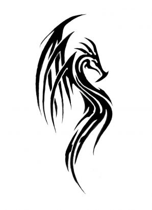 Tribal Dragon Tats Design